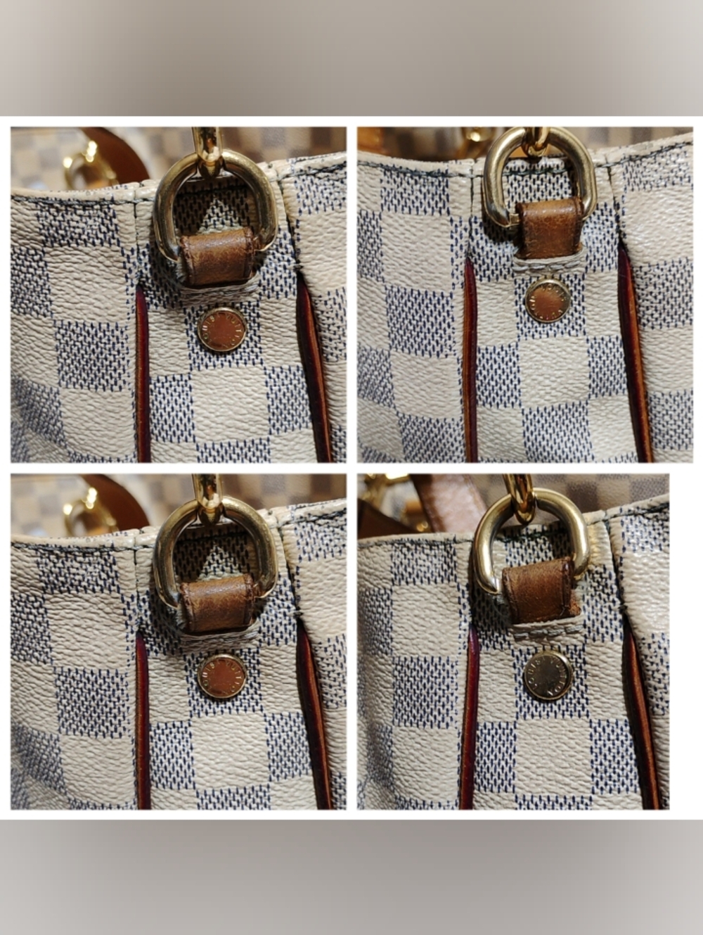 SALE! Louis Vuitton Damier Azur Sophie 2/Way Shoulder Bag W/DB & Strap - Picture 5 of 16